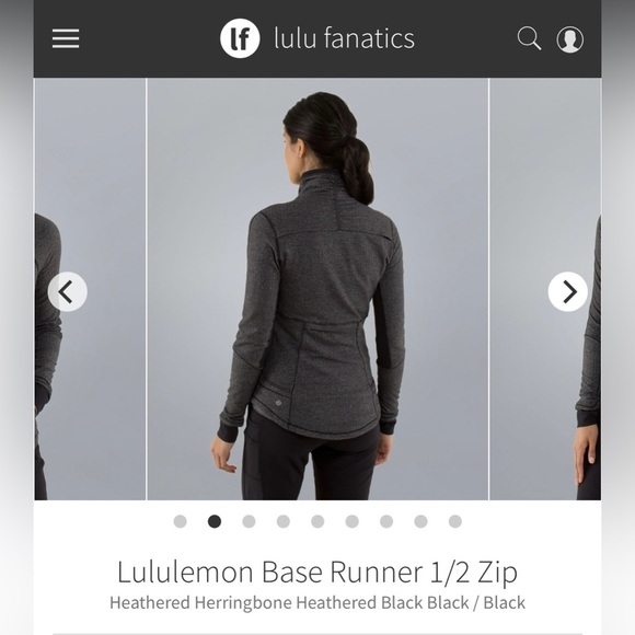(39)Lululemon Base Runner 1/2 Zip Pullover - Picture 2 of 7
